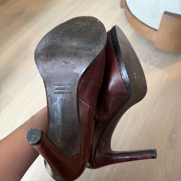 Pedro Miralles Leather Ankle Boots - Size 6 - Picture 6 of 6